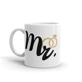 Mr. and Rings Newlywed Honeymoon Couple Coffee Tea Cup Mug, Mugs, $ 17.50, A Moment Of Now™